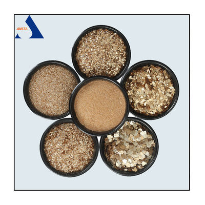 Mica in fiocco per l'uso di vernici Supply Mica in fiocco di oro calcinato disidratato