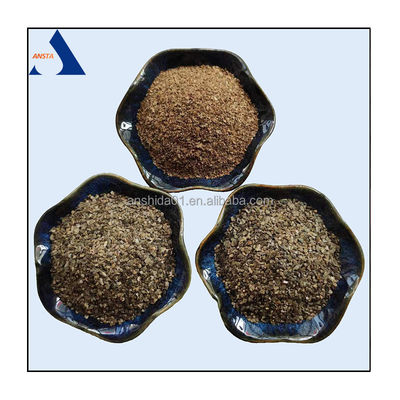 Colore dorato Vermiculite grezzo Flakes Asbestos-Free 0.3-1mm/1.5-2.5mm/1-3mm/2-4mm Dimensioni