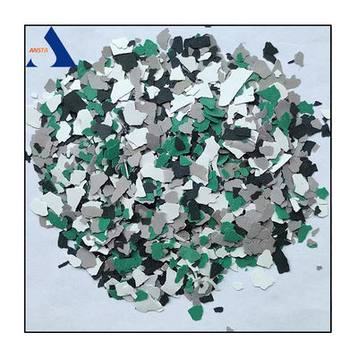 Rivestimento liquido di colore misto Freghe di roccia composite per la decorazione Floccetti di pavimento epossidici