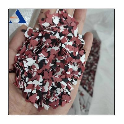 Rivestimento liquido di colore misto Freghe di roccia composite per la decorazione Floccetti di pavimento epossidici