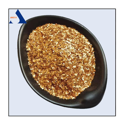 Mica in fiocco per l'uso di vernici Supply Mica in fiocco di oro calcinato disidratato
