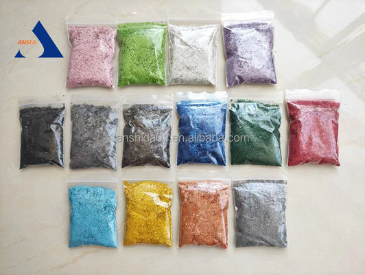 Vendita calda Fiocchi di color Mica per pavimenti epossidici 1-3 mm Fiocchi di colore per vernici a fiocchi